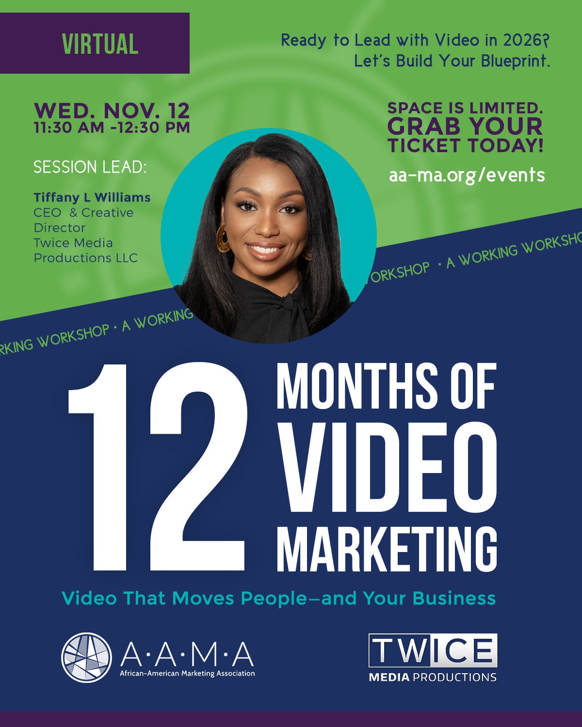 Workshop: 12 Months of Video Marketing by AAMA & Twice Media Productions